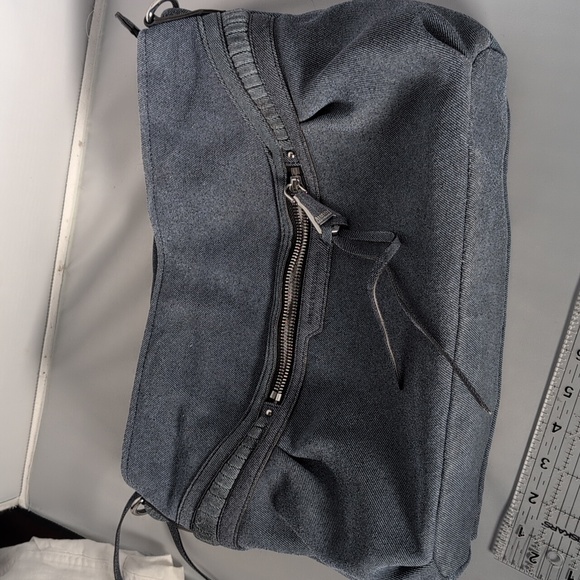 Aimee Kestenberg Denim Leather Shoulder Bag - Picture 10 of 12